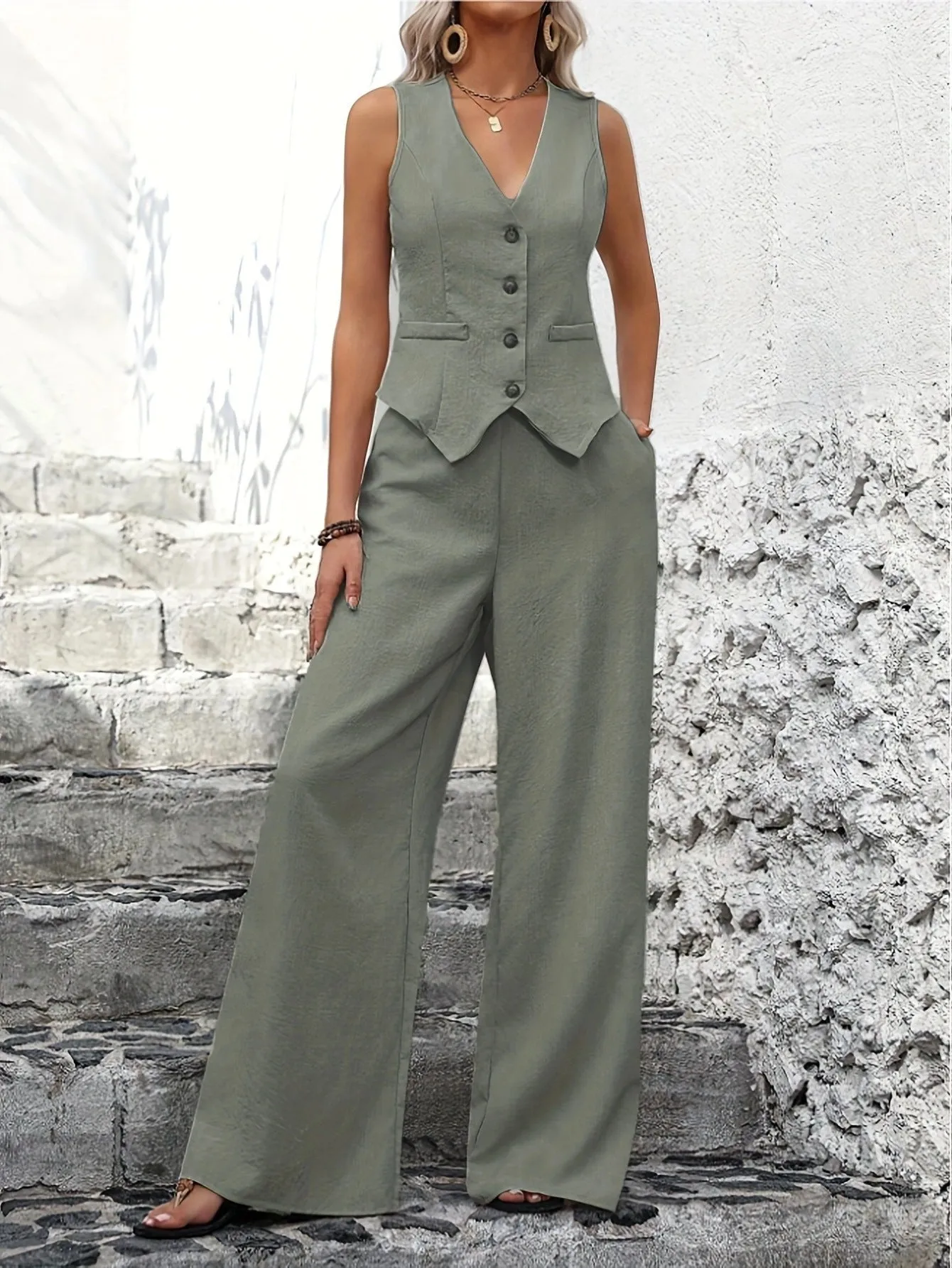 Amal Blouse and Pants Set