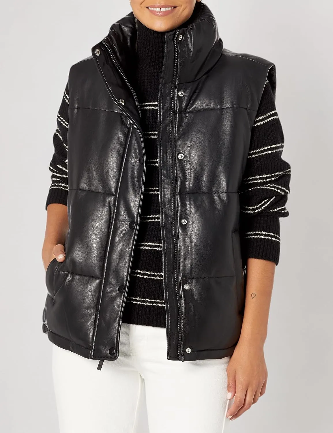 Andrew Marc Women's Straight-Zip Vest