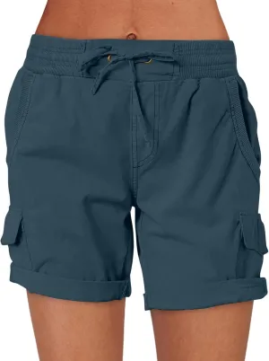 ANRABESS Womens Summer Shorts 2025 Dressy Casual Hiking Cargo Shorts Trendy Outdoor Outfits 6 Pockets