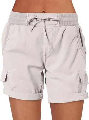 ANRABESS Womens Summer Shorts 2025 Dressy Casual Hiking Cargo Shorts Trendy Outdoor Outfits 6 Pockets