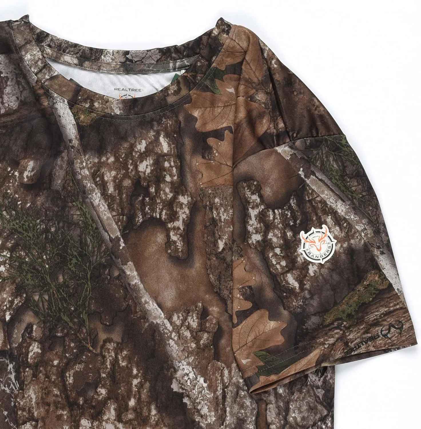 Authentic Realtree and Mossy Oak Camouflage Crewneck Unisex Adult Short Sleeve Tee Shirt