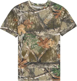 Authentic Realtree and Mossy Oak Camouflage Crewneck Unisex Adult Short Sleeve Tee Shirt