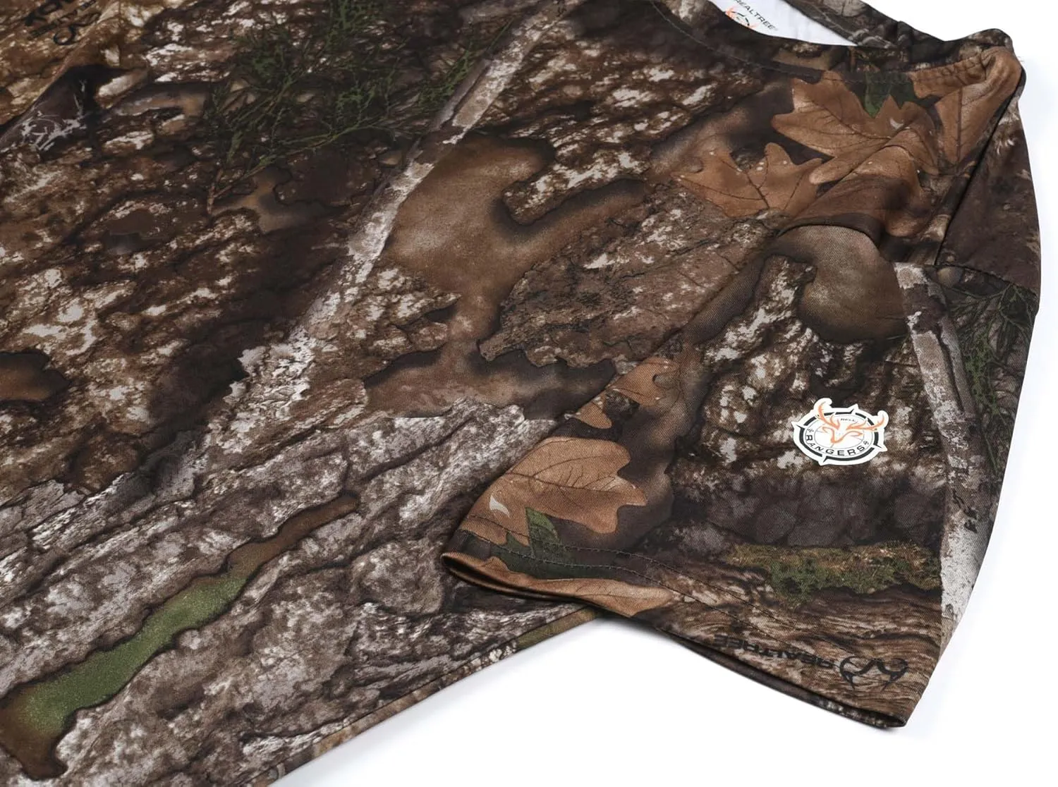 Authentic Realtree and Mossy Oak Camouflage Crewneck Unisex Adult Short Sleeve Tee Shirt