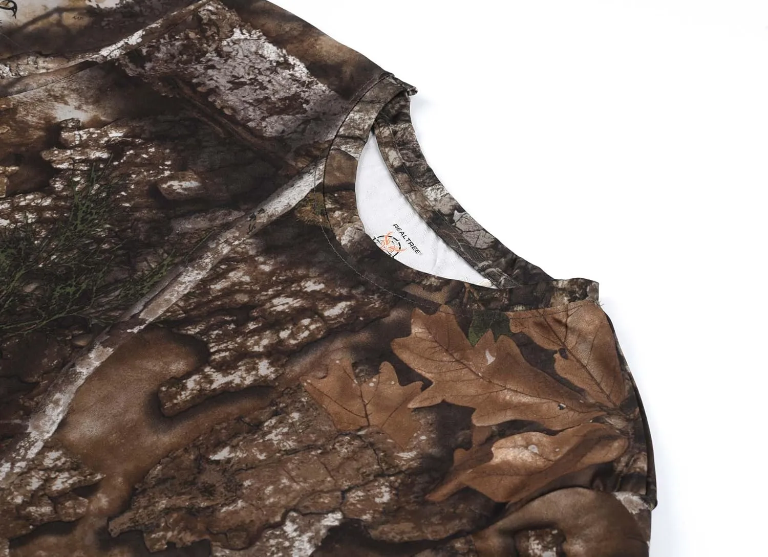 Authentic Realtree and Mossy Oak Camouflage Crewneck Unisex Adult Short Sleeve Tee Shirt