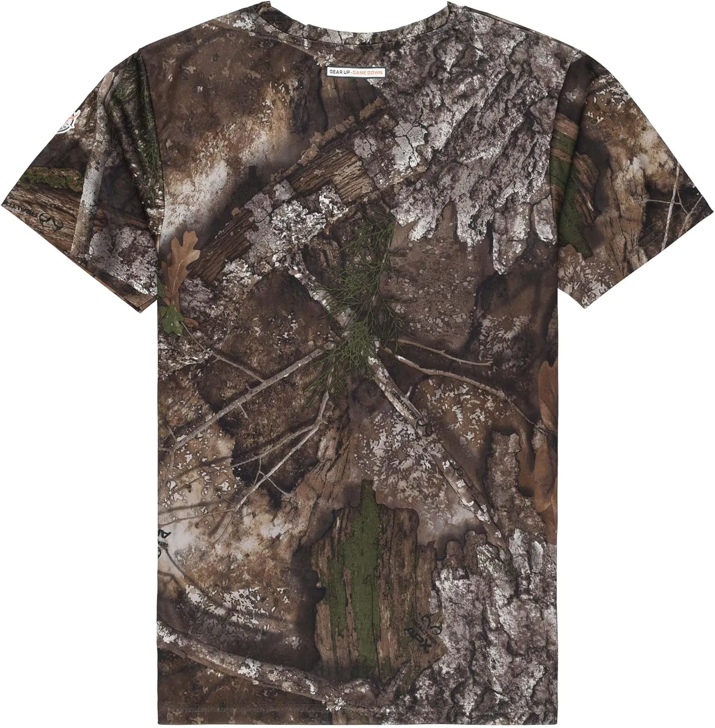 Authentic Realtree and Mossy Oak Camouflage Crewneck Unisex Adult Short Sleeve Tee Shirt