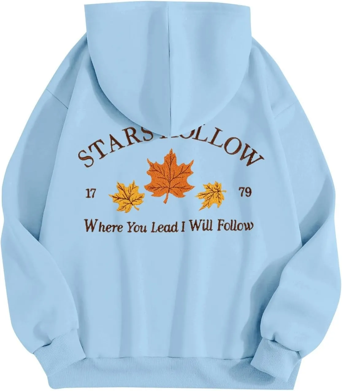 Azeralia Hoodies for Women Crew Neck Long Sleeve Sweatshirt Print Lightweight Pullover Fall Daily Basic Top