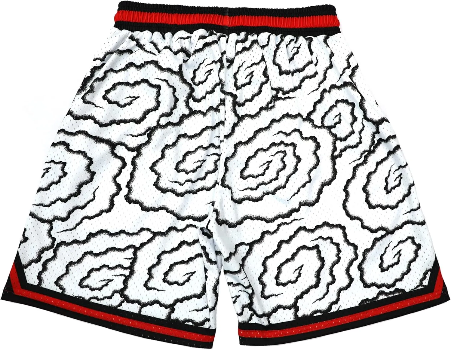 Basketball Athletic Shorts Men Mesh Gym Sports Workout Training Drawstring Retro Running Shorts with Pockets
