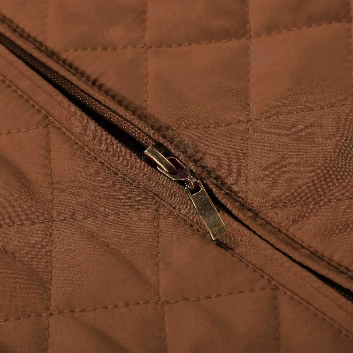 Bienzoe Women Quilted Casual Vest: Lightweight Packable Sleeveless Jacket