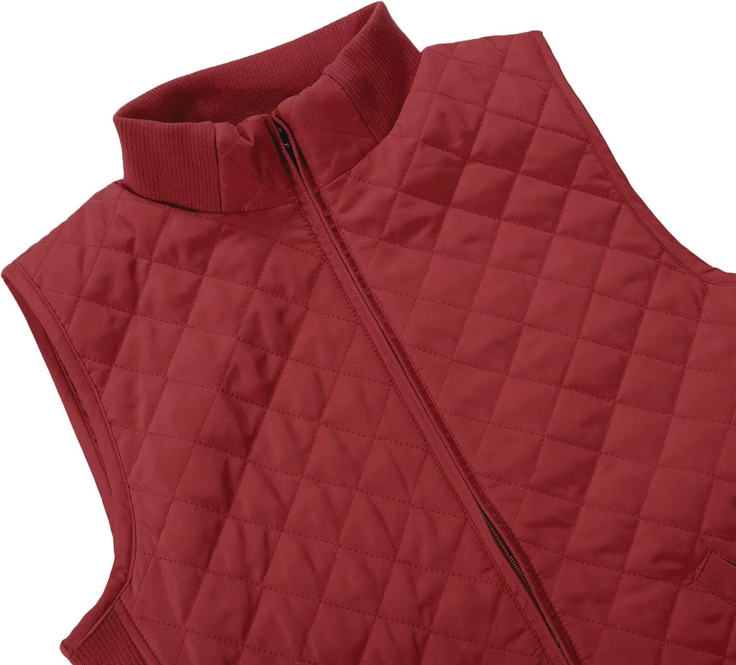 Bienzoe Women Quilted Casual Vest: Lightweight Packable Sleeveless Jacket