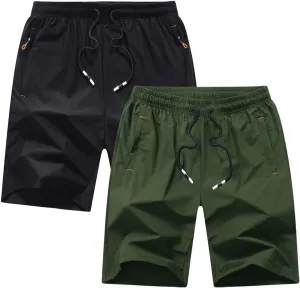 Boys Youth Cargo Shorts Quick Dry Athletic Shorts with Zipper Pockets for Outdoor Camping Hiking