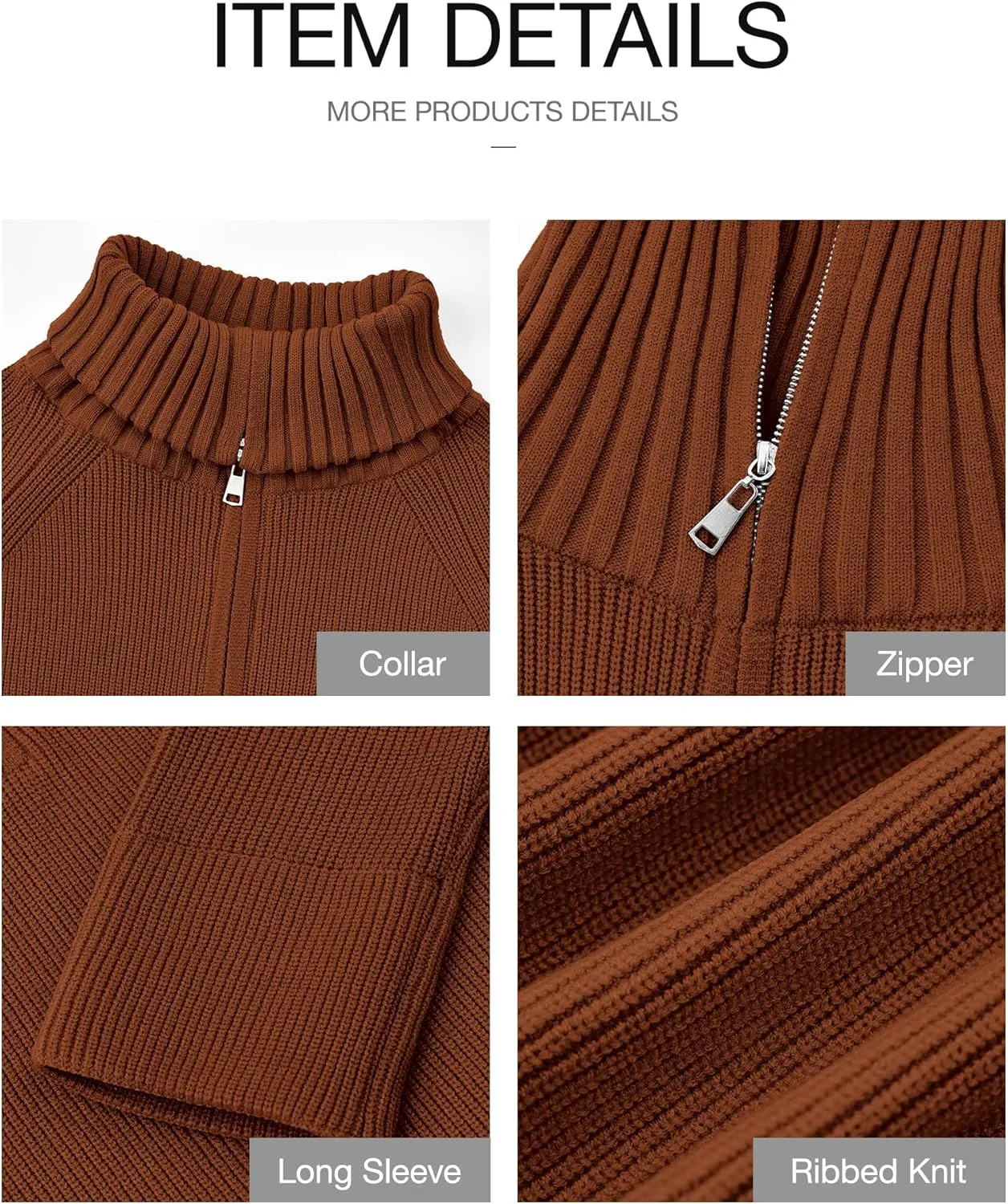 BTFBM Womens Casual Long Sleeve Half Zip Pullover Sweaters Solid V Neck Collar Ribbed Knitted Loose Slouchy Jumper Tops