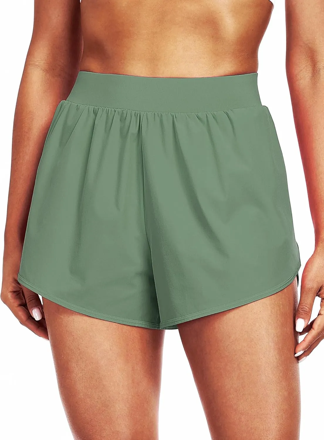 CADMUS 2 in 1 Women's Workout Shorts Athletic Gym Running Shorts with Compression Liner Brief