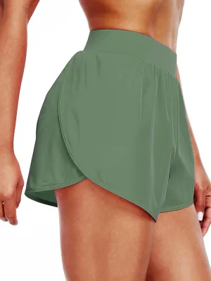 CADMUS 2 in 1 Women's Workout Shorts Athletic Gym Running Shorts with Compression Liner Brief