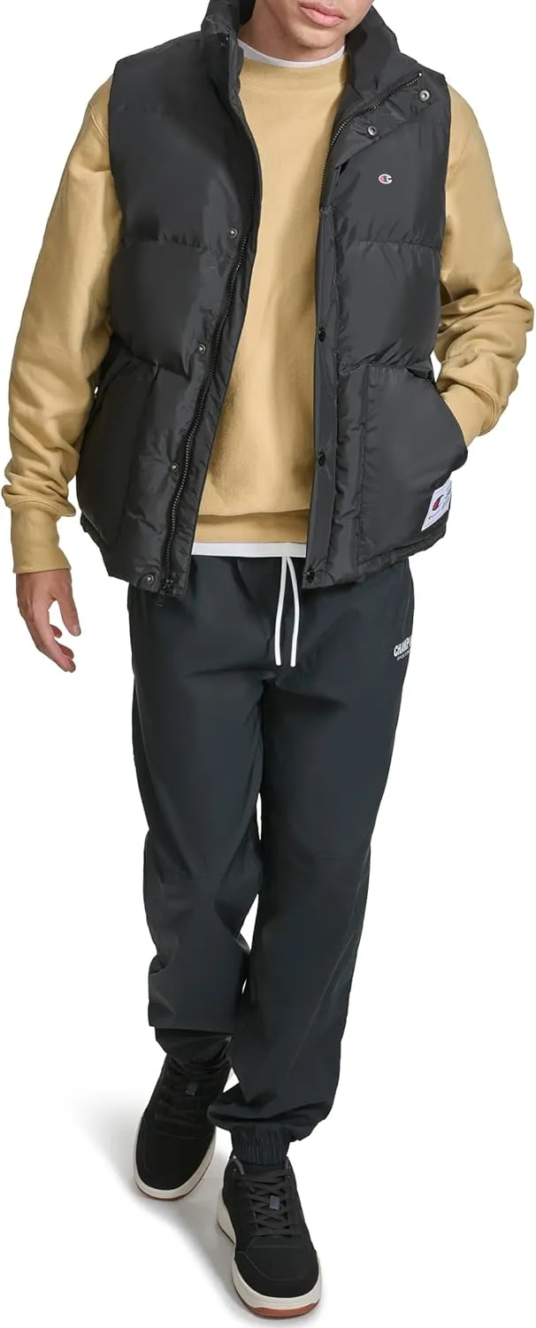 Champion Men's Puffer Vest with Logo