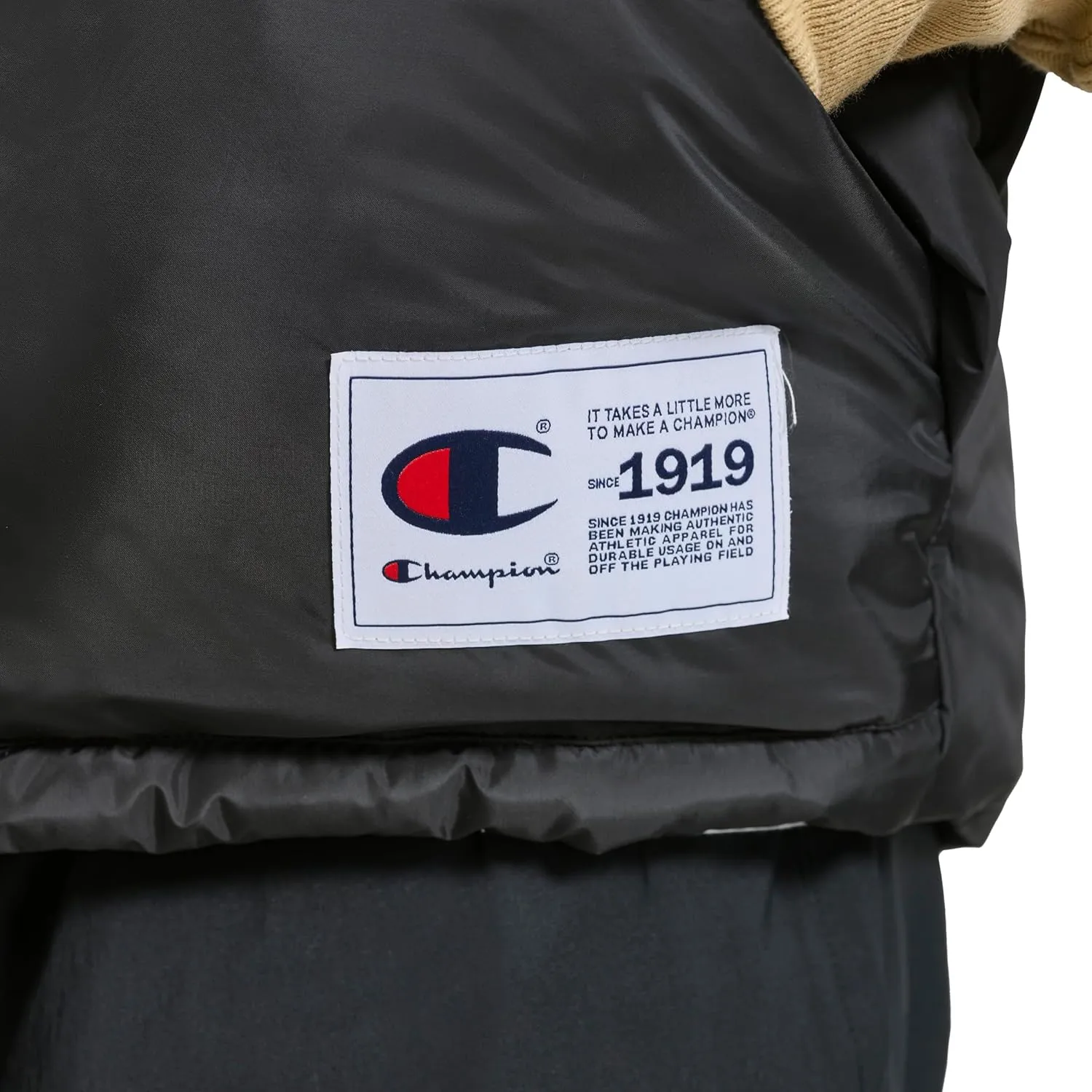 Champion Men's Puffer Vest with Logo