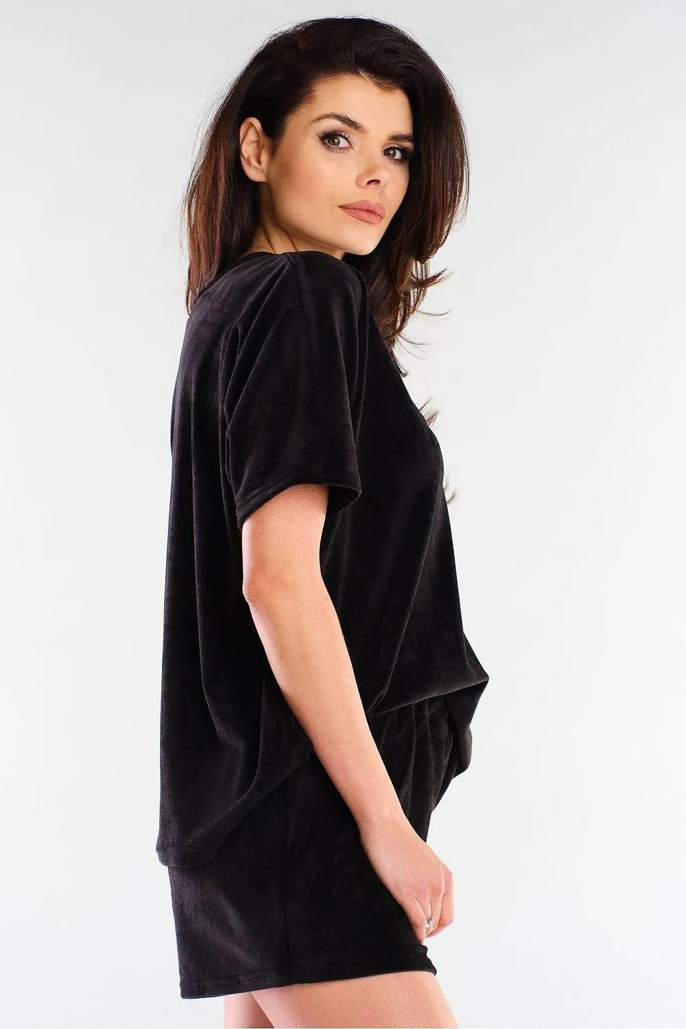 Chic Velour Lounge Shorts - Modern Elegance Redefined