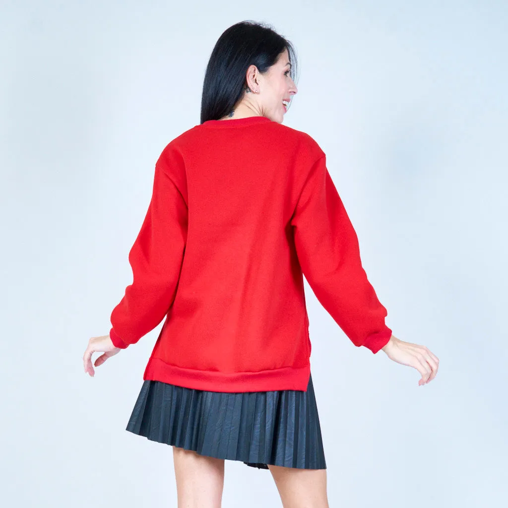 Christmas slogan sweatshirt wholesale