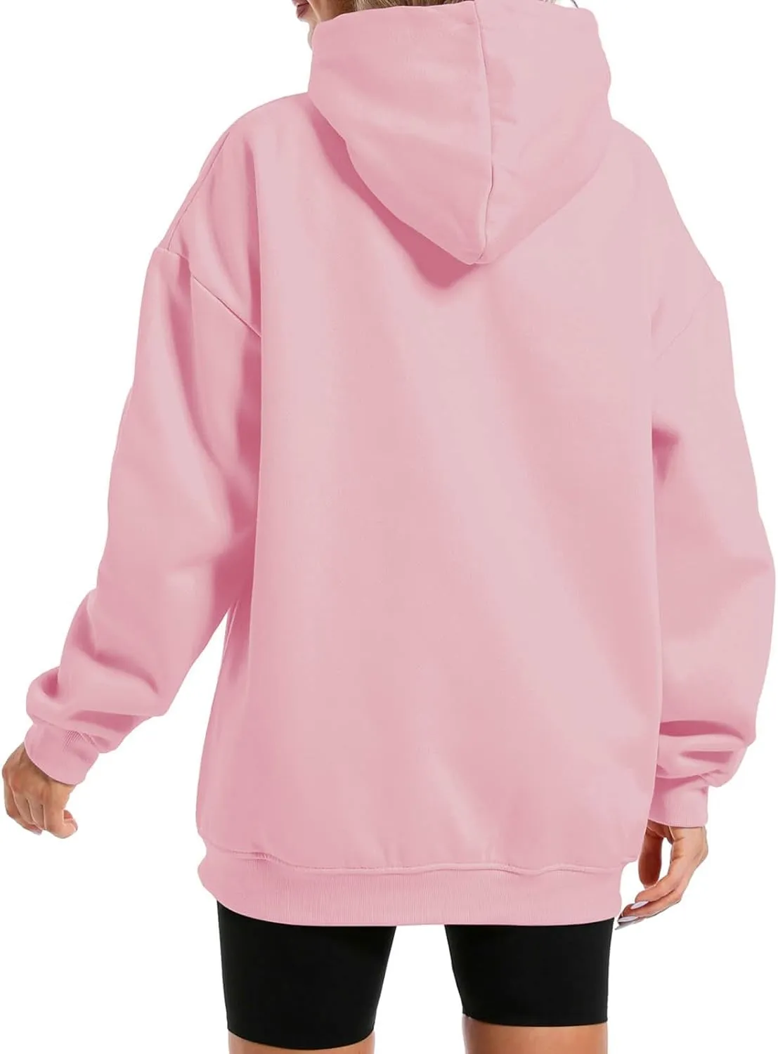 Cute Panda Graphic Oversized Hoodies for Teen Girls Kawaii Cartoon Sweatshirt Women Casual Cotton Fleece Pullover