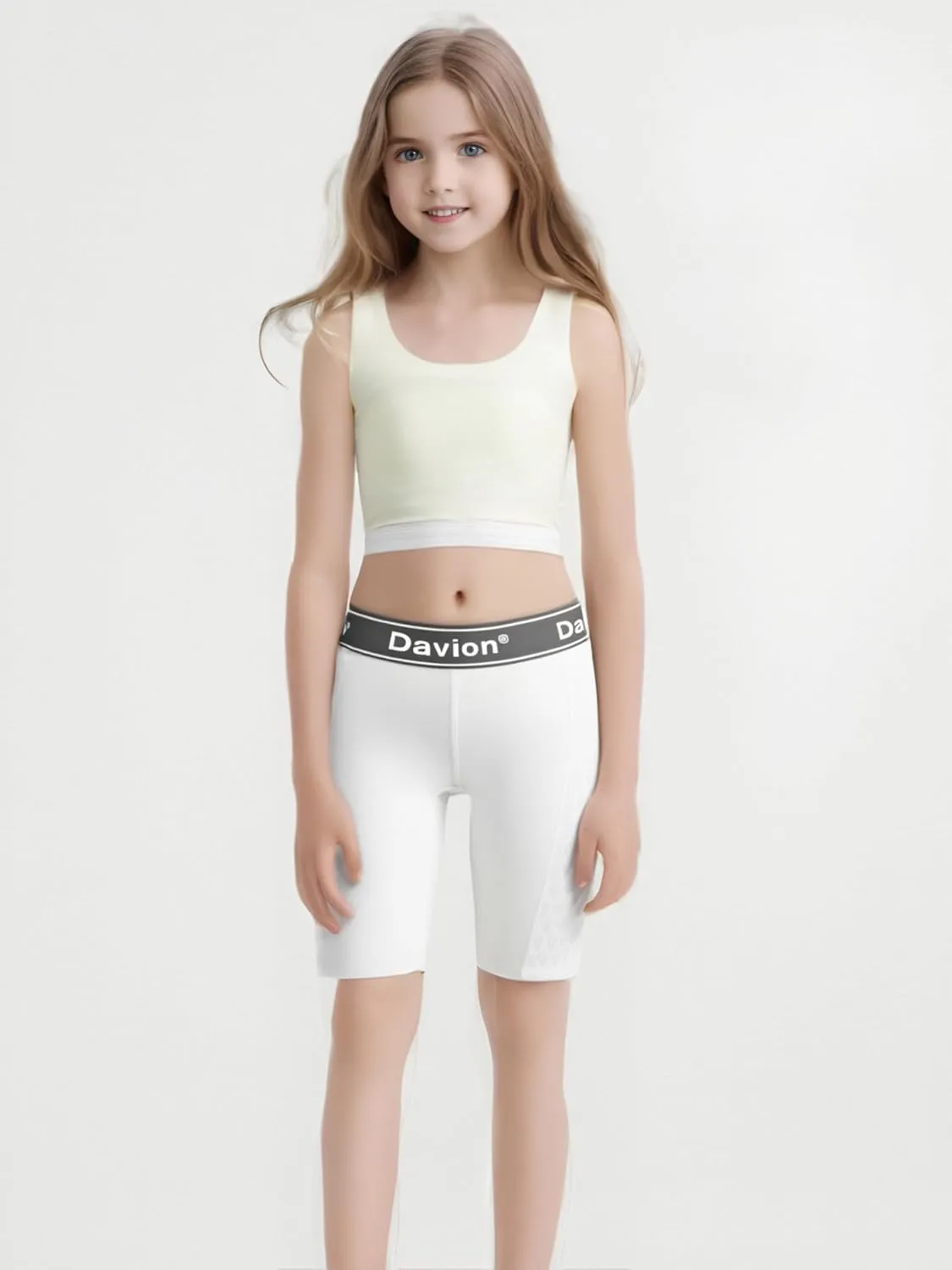 Davion Youth Girls Sliding Shorts Athletic Compression Padded Shorts for Kids Baseball Football Lacrosse