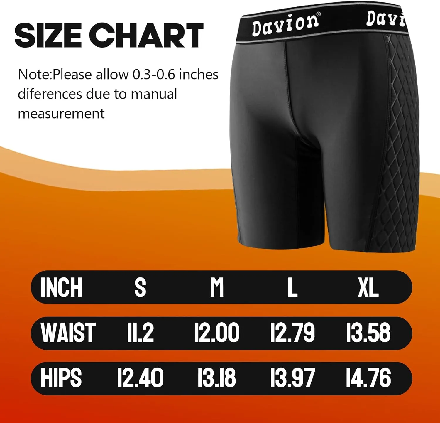 Davion Youth Girls Sliding Shorts Athletic Compression Padded Shorts for Kids Baseball Football Lacrosse