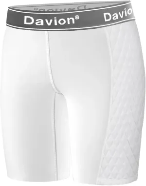 Davion Youth Girls Sliding Shorts Athletic Compression Padded Shorts for Kids Baseball Football Lacrosse