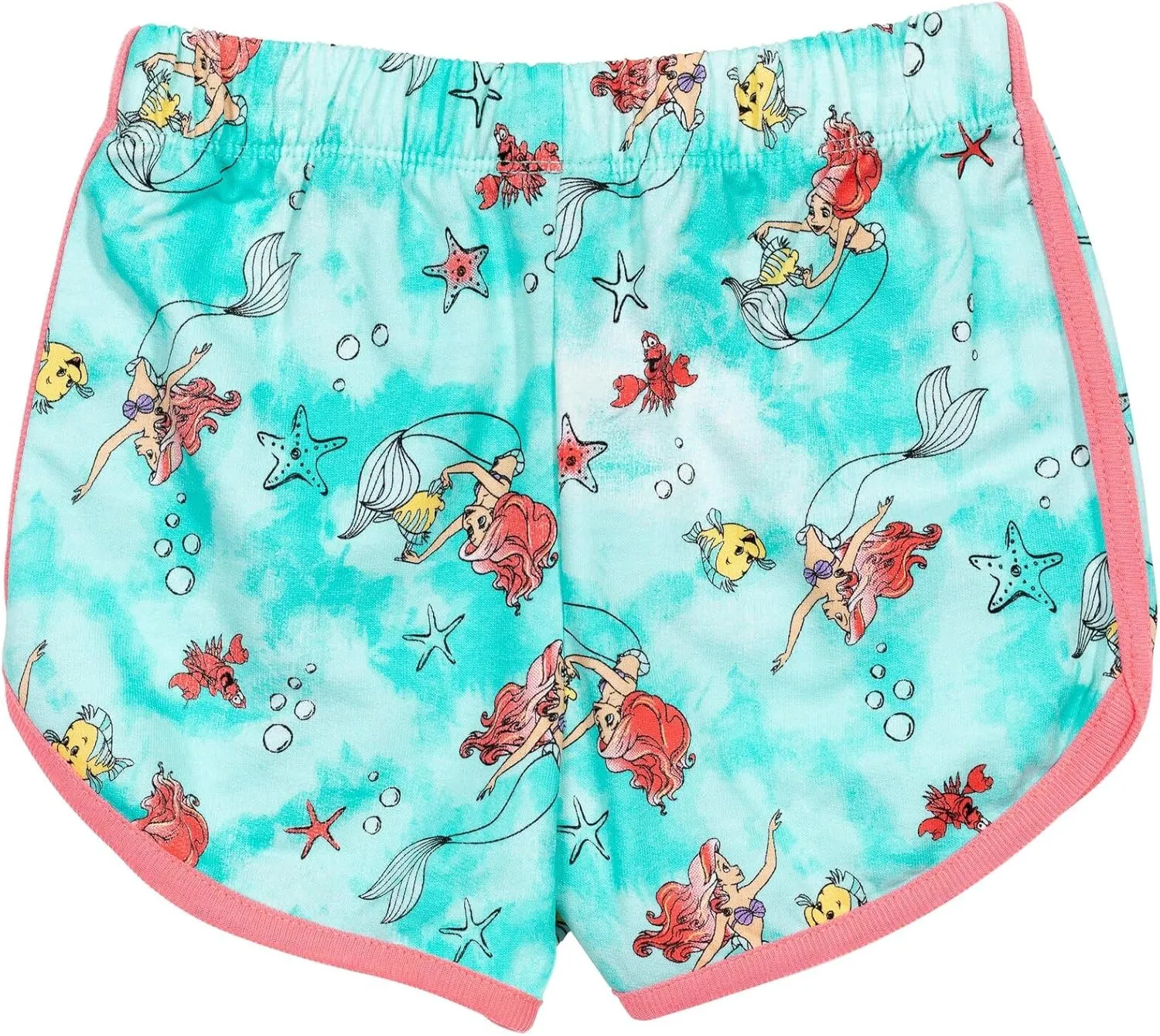 Disney Frozen Moana Princess Tiana Floral Peplum T-Shirt and French Terry Shorts Outfit Set Toddler to Big Kid
