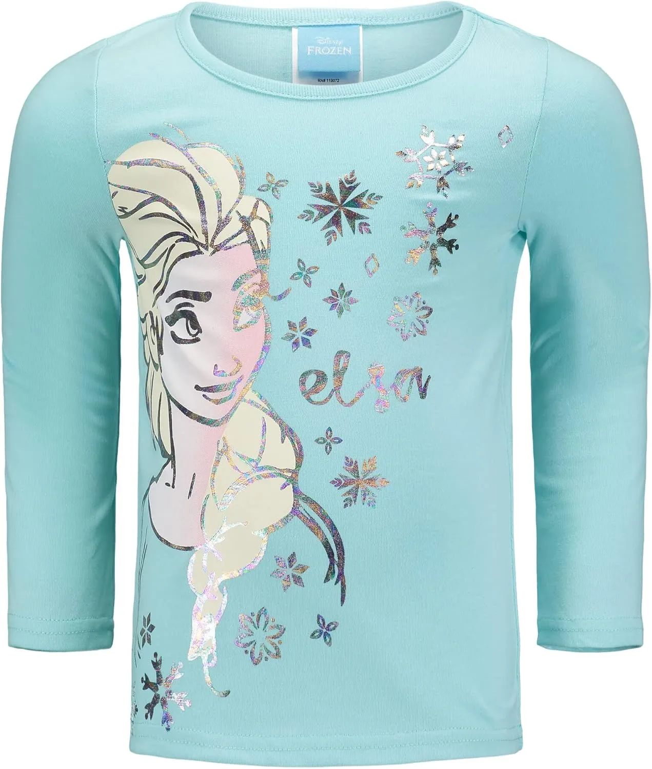 Disney Frozen Princess Anna Queen Elsa Girls Zip Up Vest Puffer T-Shirt and Leggings 3 Piece Set Toddler to Big Kid
