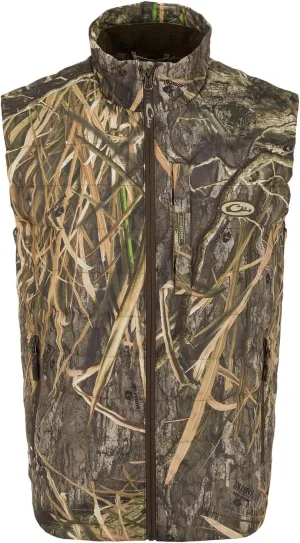 Drake Waterfowl Men's MST Synthetic Down Pack Warm Lightweight Durable Water-Repellent Adjustable Cold-Weather Hunting Vest