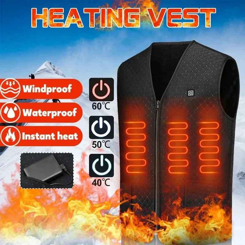 Electric Heated Vest for Winter Outdoor Warmth