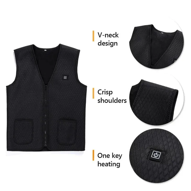 Electric Heated Vest for Winter Outdoor Warmth