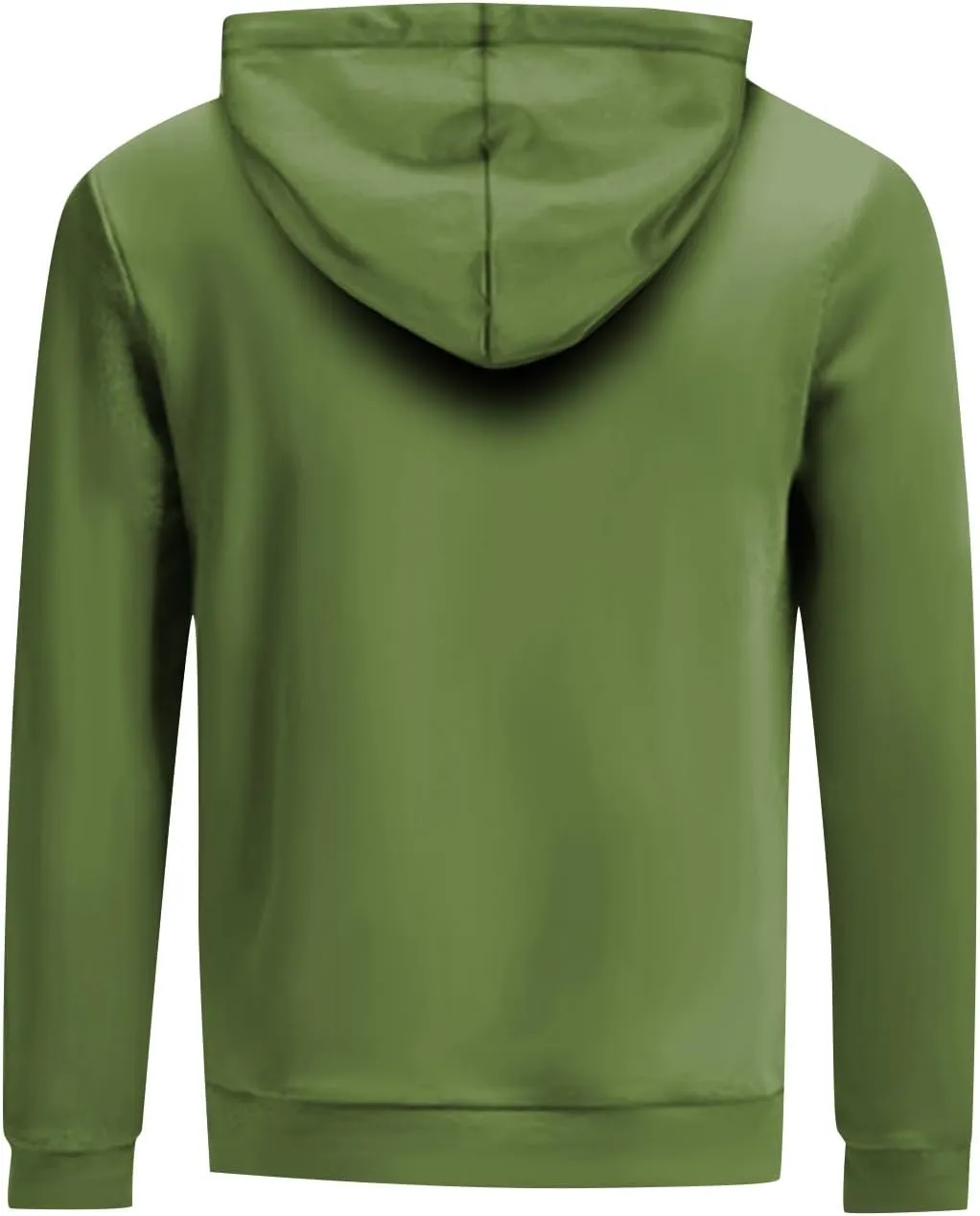Fashion Hoodies for Men Plus Size Solid Long Sleeve Drawstring Pullover 2024 Fall Winter Hooded Sweatshirts