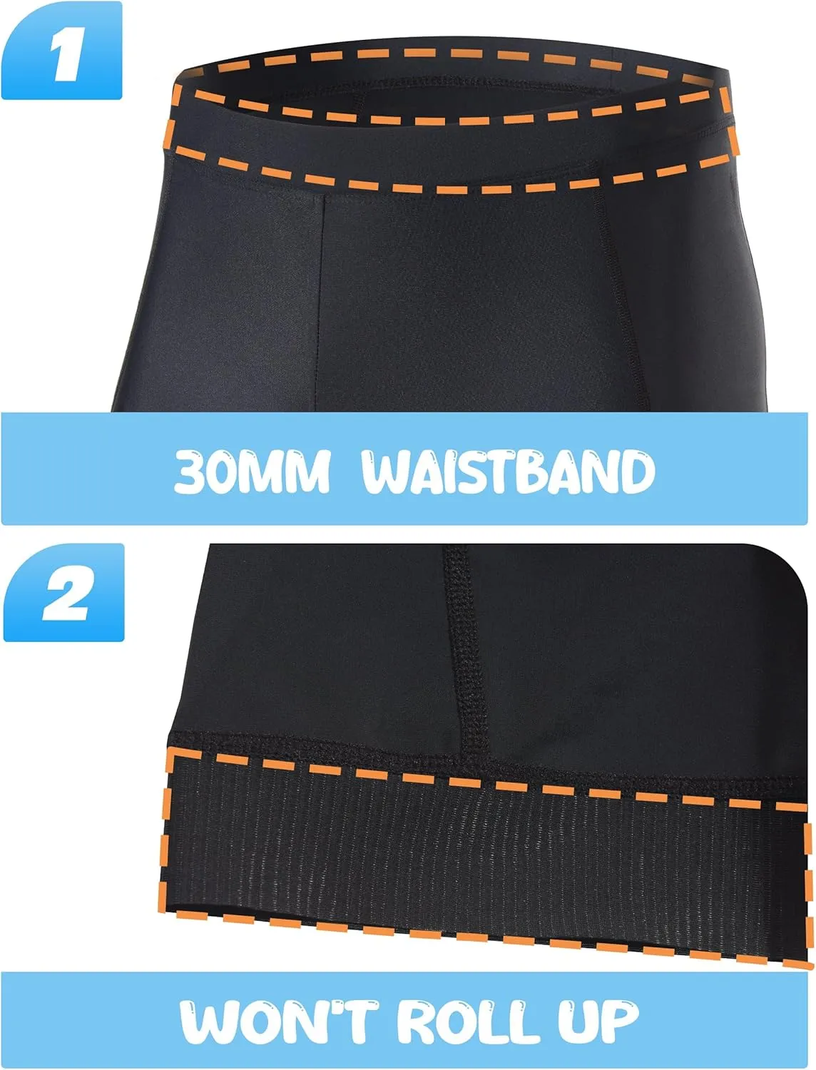 FitsT4 Sports Kids Cycling Bike Shorts Boys Girls Printed Biking Shorts with Pockets