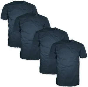 FSD Basic Plain Crew Neck Short Sleeve T-Shirts for Men (Pack of 4 Regular -5XL, Big and Tall)
