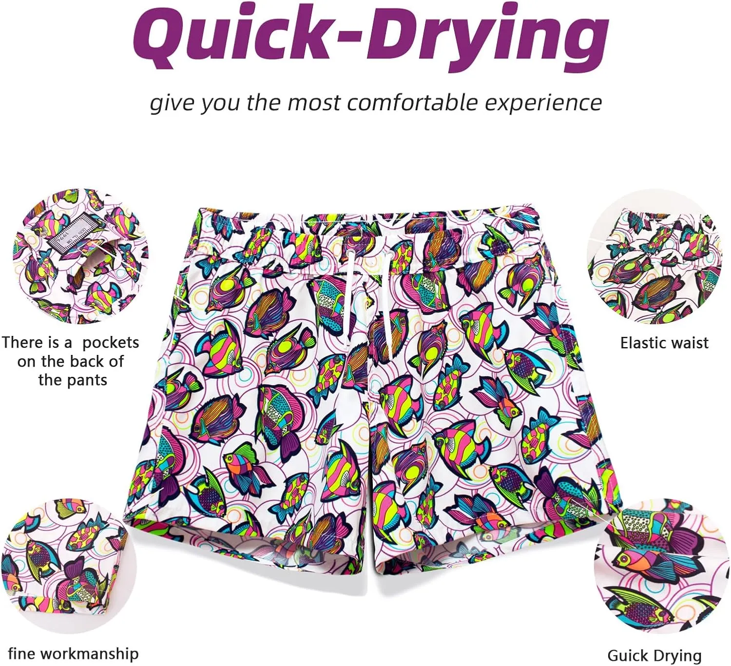 Girls Boys Swim Shorts Trunks Beach Board Shorts Kids Lightweight Casual Swimsuit Swimwear No Liner