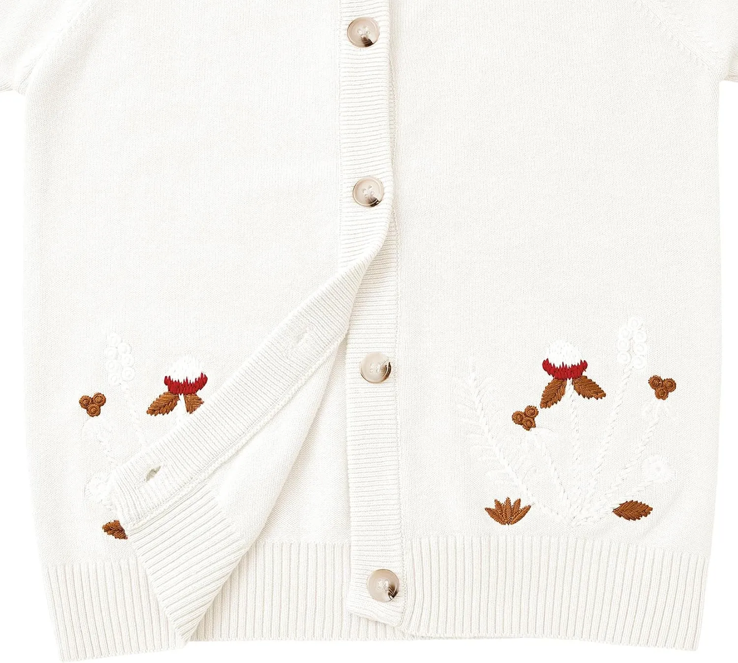 Girls' Cardigan Toddler Long Sleeve Sweater School Uniforms Sweater Button Up Knit Jacket Outwear