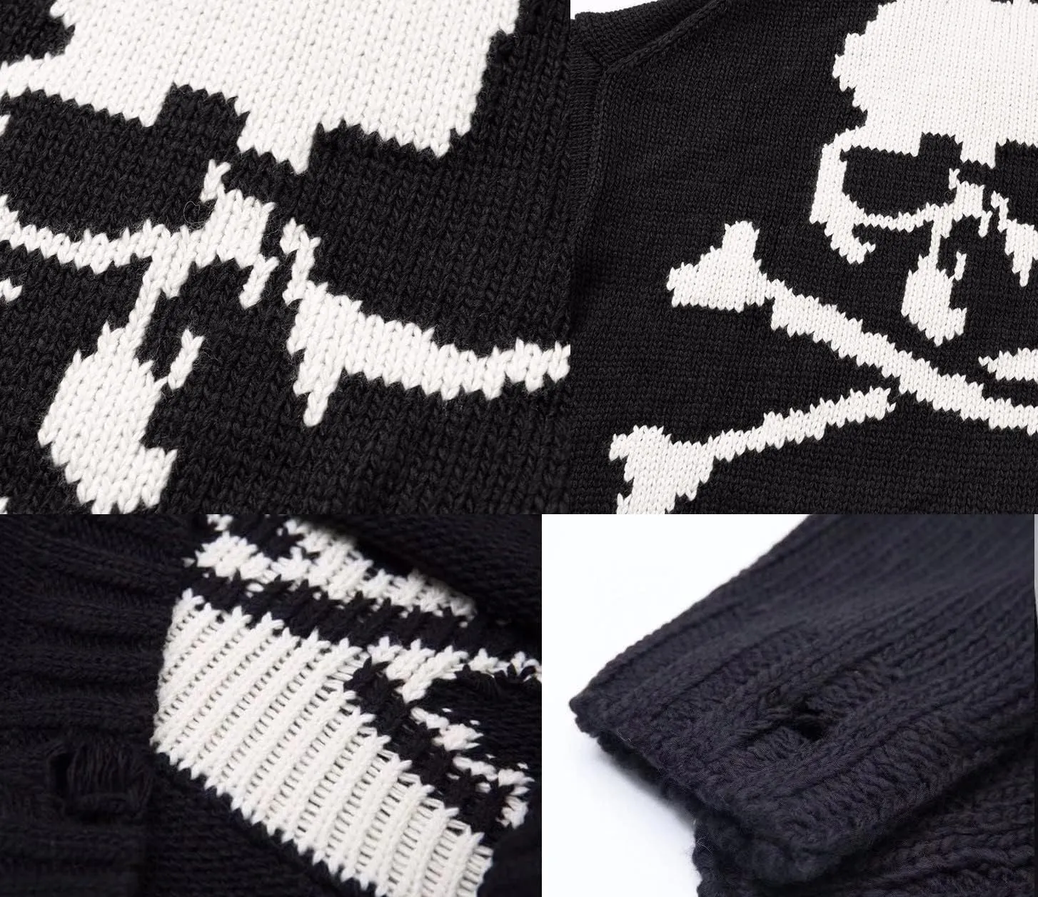 Gothic Knitted Tie Dye Sweater - Men and Women's Lazy Wind Fashion Aesthetic Sweater