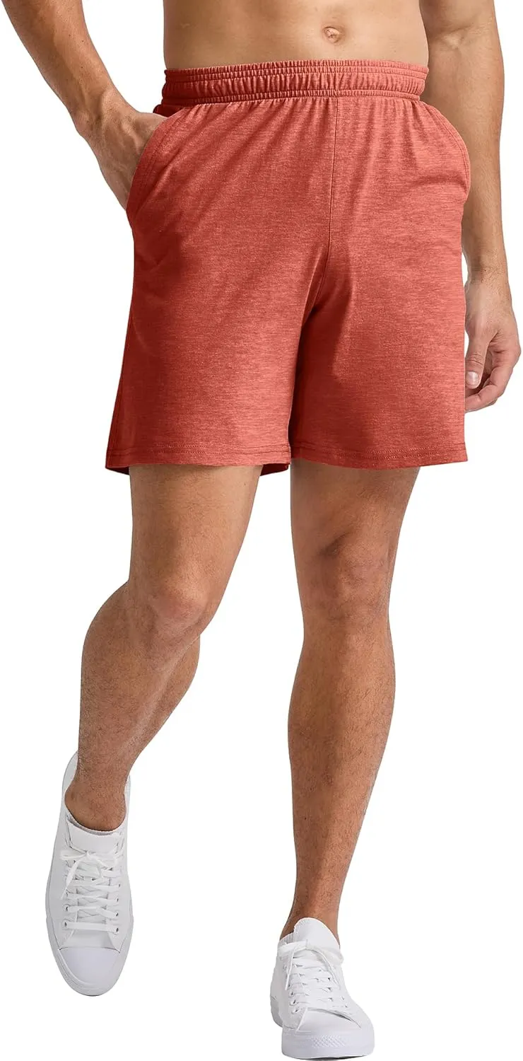 Hanes Men's Originals Pull-On Jersey Shorts, Lightweight Tri-Blend Shorts with Pockets