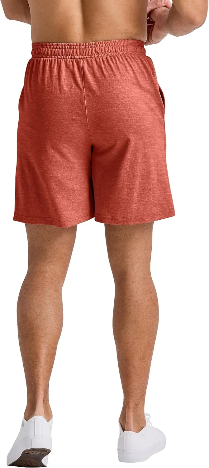 Hanes Men's Originals Pull-On Jersey Shorts, Lightweight Tri-Blend Shorts with Pockets
