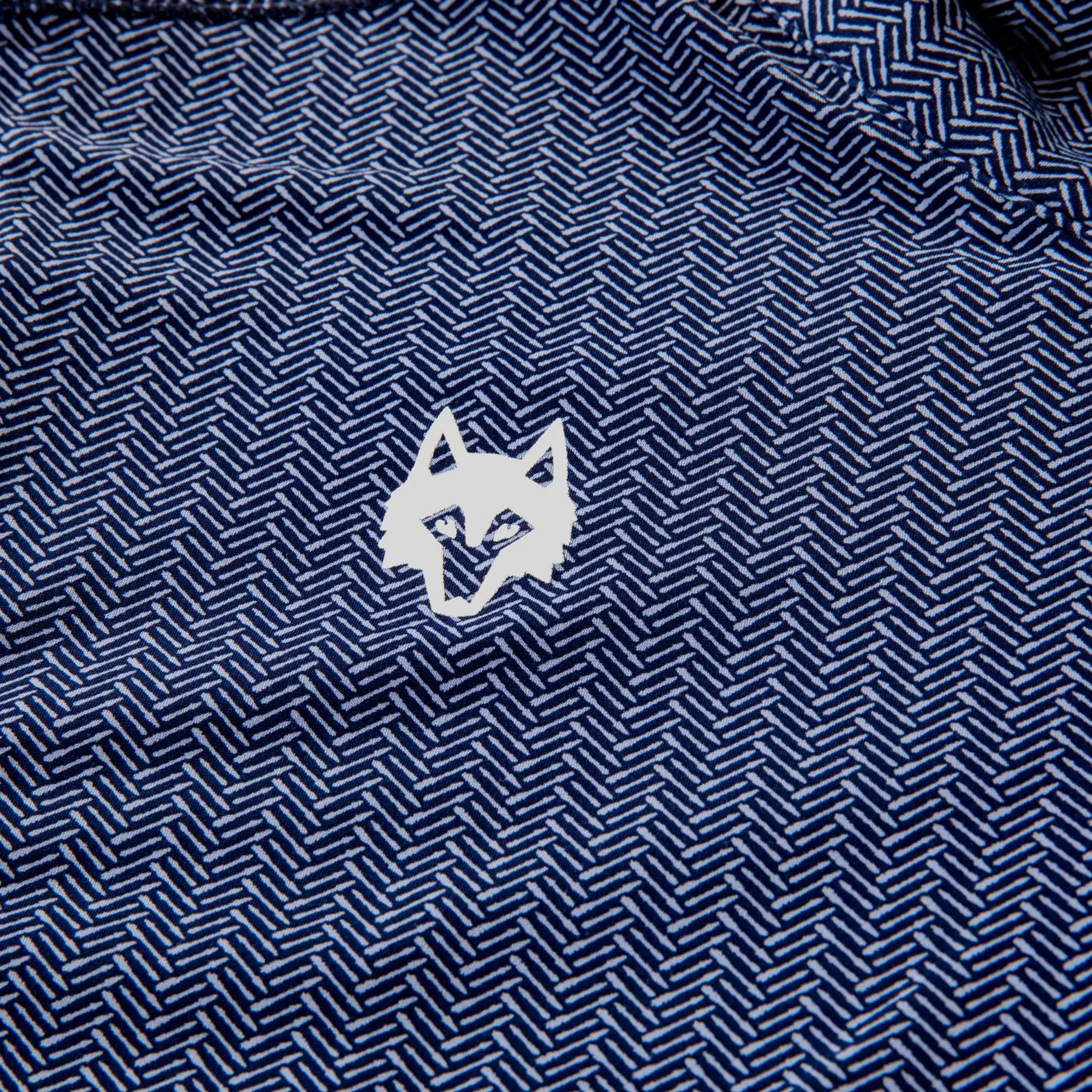 Herringbow Printed Tate Quarter Zip Mid Layer Maltese - AW24