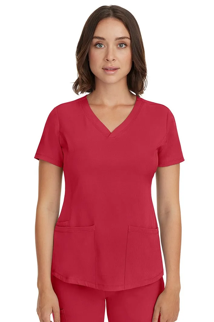 HH Works Women's Scrub Set Monica Top & Tall Rebecca Pant | Red