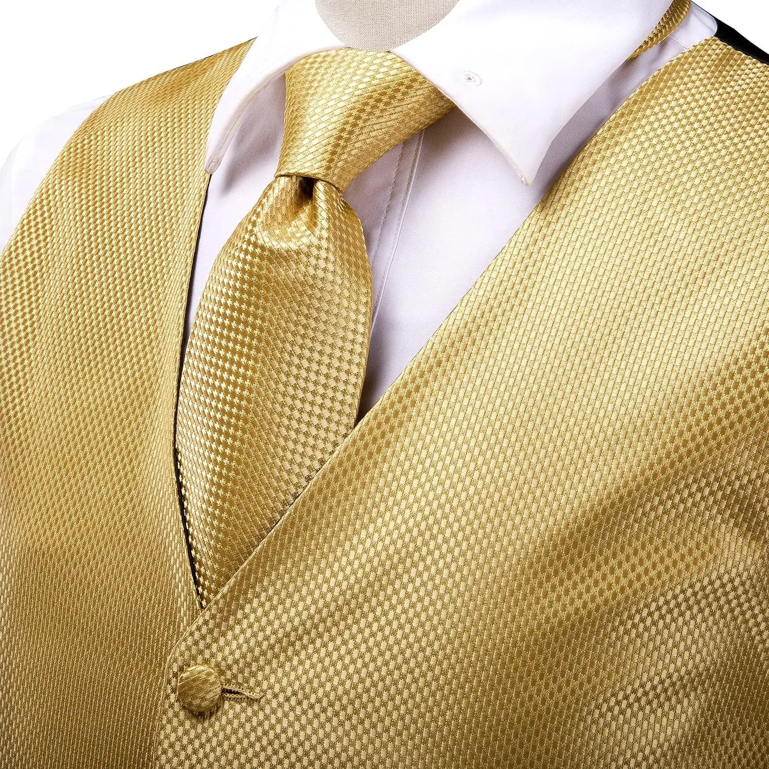 Hi-Tie Silk Mens Suit Vest and Tie Set Paisley Floral Jacquard Formal Dress Waistcoat For Tuxedo Wedding Party Business