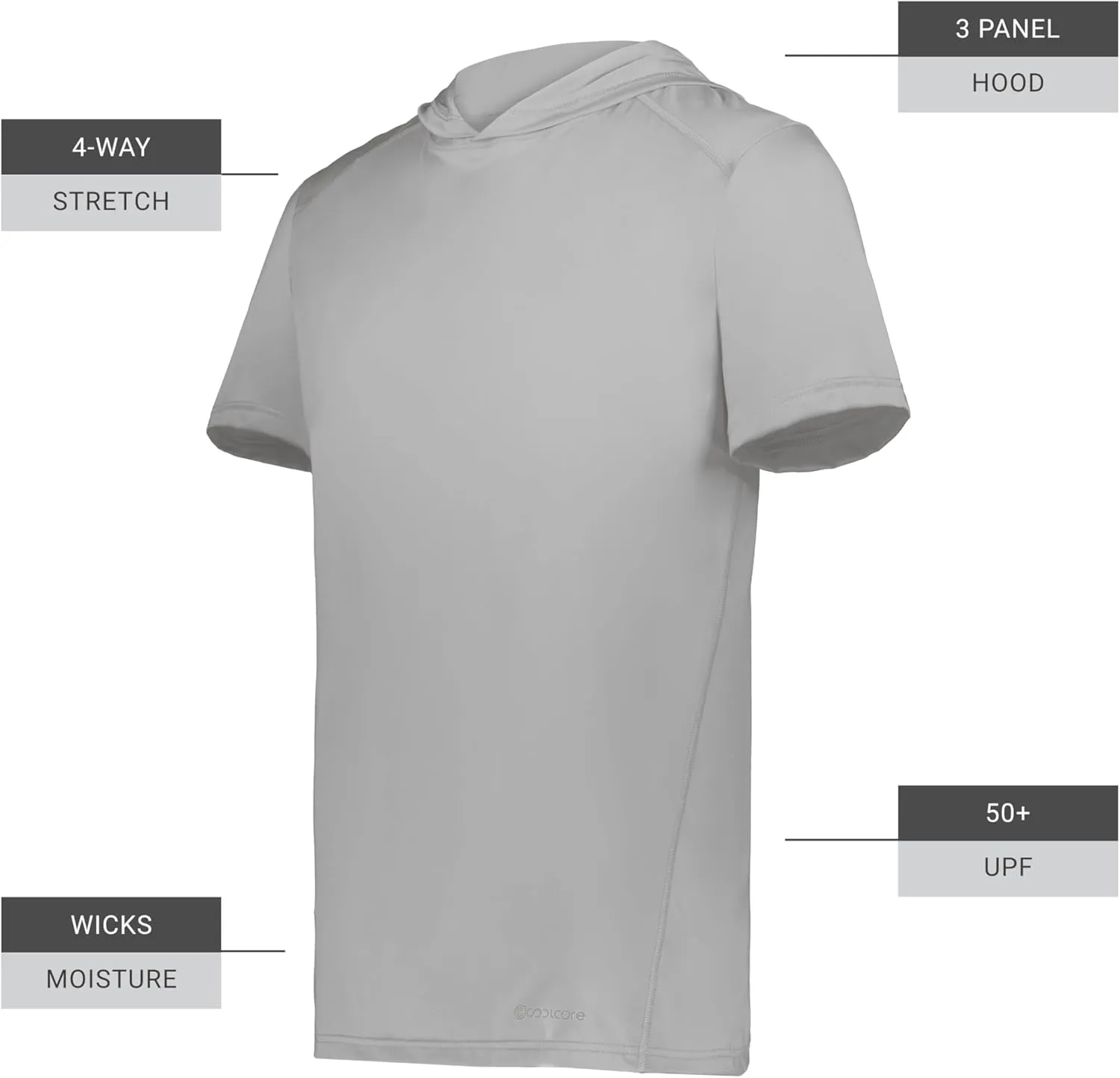Holloway Men's Powered by Coolcore Short Sleeve Hoodie