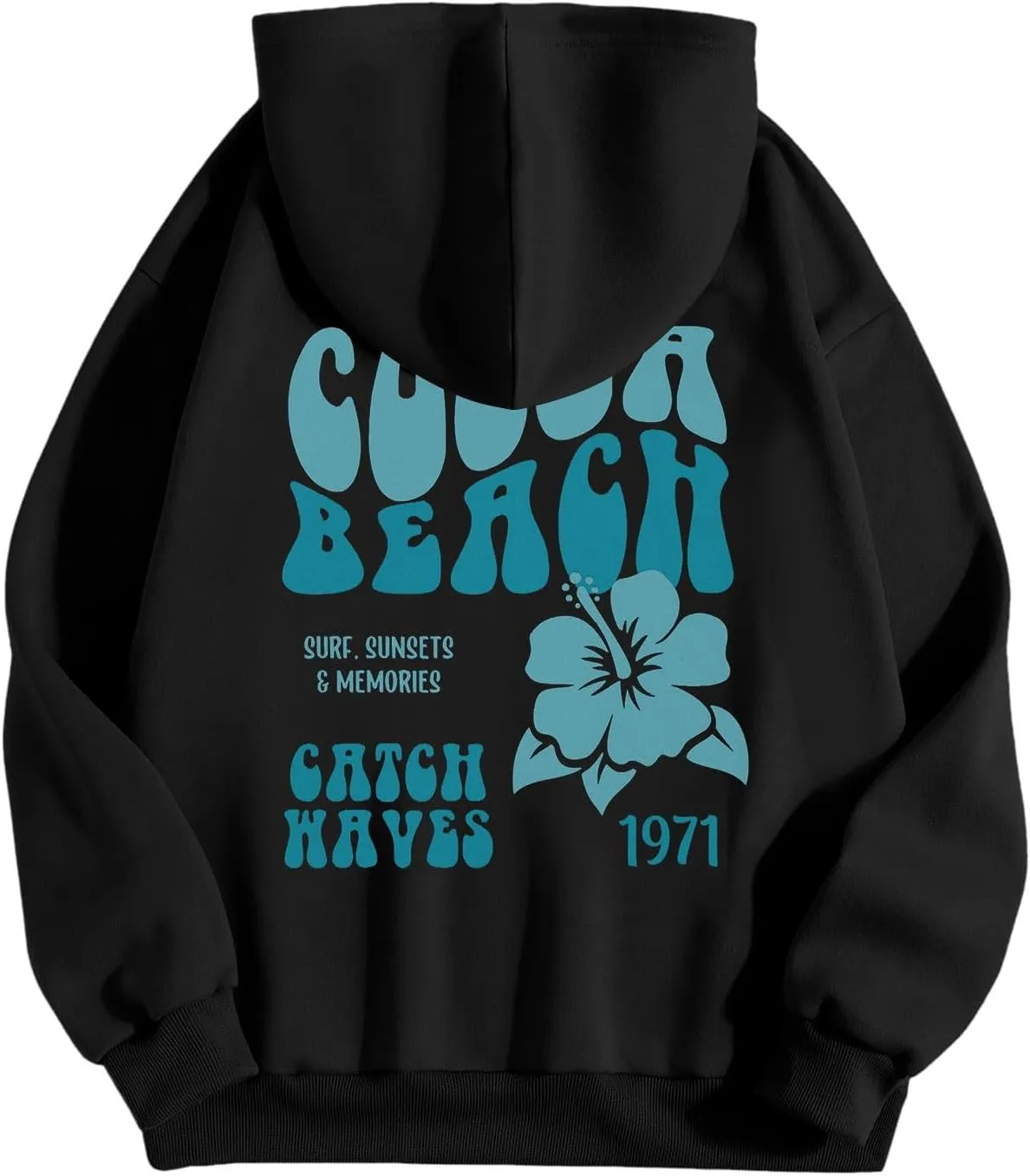 Hoodies for Teen Girls Graphic Letter Print Drawstring Hoodies Sweatshirts 2024 Fall Y2k Loose-Fit Cute Sweatshirts
