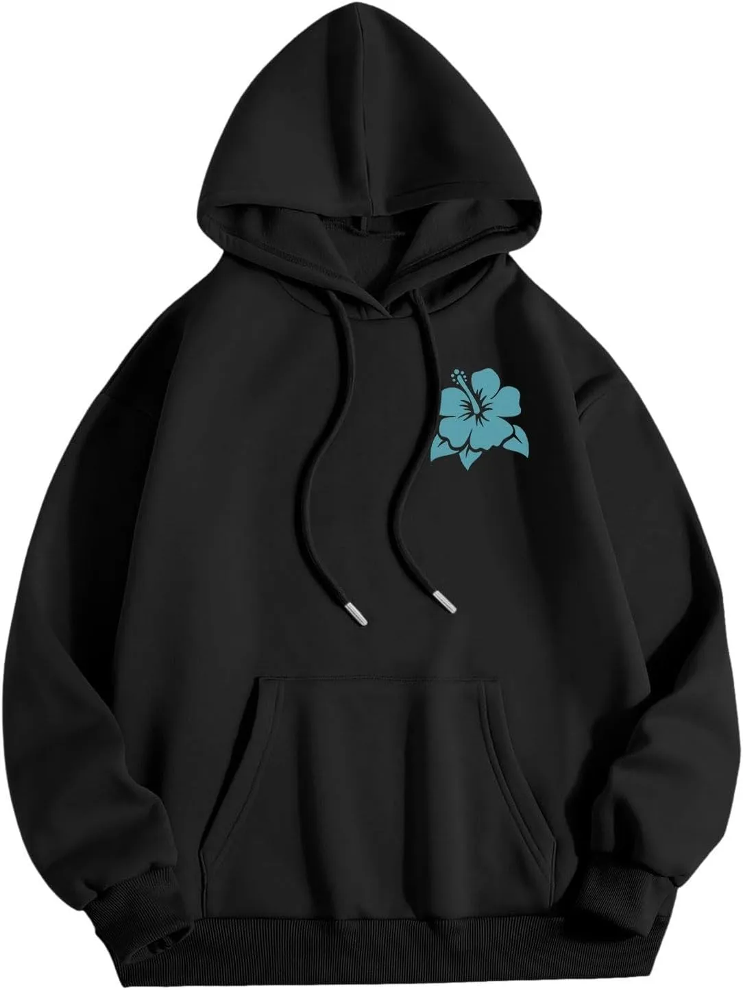 Hoodies for Teen Girls Graphic Letter Print Drawstring Hoodies Sweatshirts 2024 Fall Y2k Loose-Fit Cute Sweatshirts