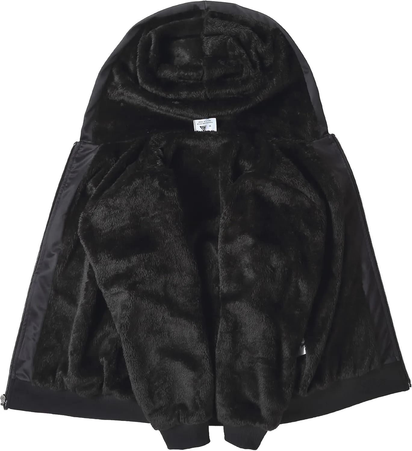 JACKETOWN Kids Fleece Jacket 3D Printed Star Hooded Sweatshirt Full Zipp Up Boys Sherpa Lined Winter Coat 6-15 Years