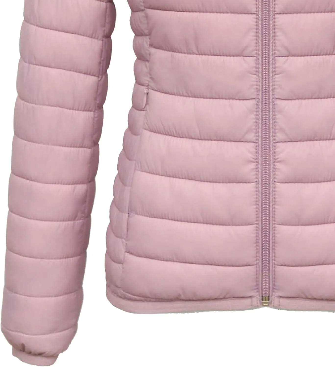 JEsilunmaMY Women's Packable Removable Hood Puffer Jacket Full-Zip Slim Short Down Jacket Insulated Quilted Warm Winter Coat