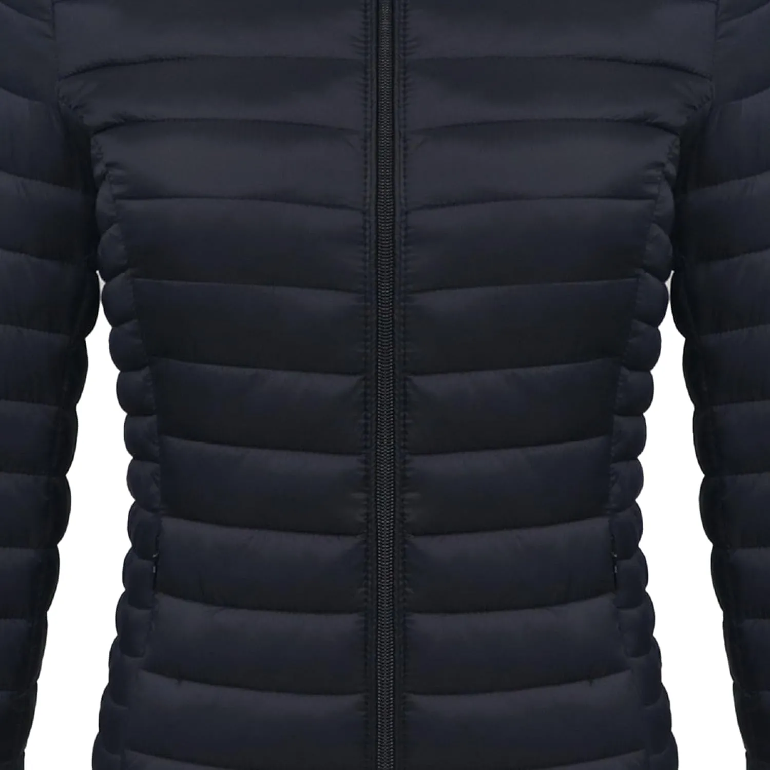 JEsilunmaMY Women's Packable Removable Hood Puffer Jacket Full-Zip Slim Short Down Jacket Insulated Quilted Warm Winter Coat
