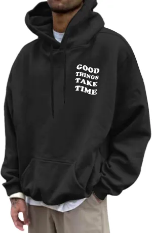 Jesus Saves Letter Print Hoodies for Men Christian Pullover with Pocket Faith Hooded Sweatshirt Religious Oversized Tops