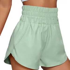 JOINFUN Womens Running Shorts Elastic High Waist Quick Dry Gym Athletic Workout Yoga Shorts