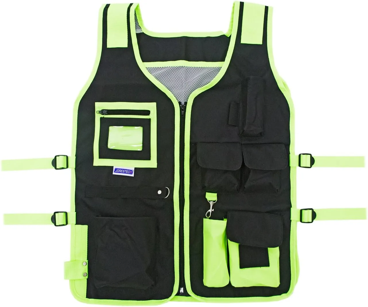 JORESTECH High Visibility Tool Vest with reflective strips (Green)